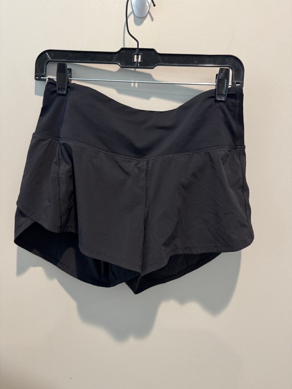 lululemon athletica Black Athletic Skort-Style Running Shorts